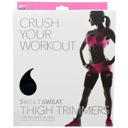 Sports Research, Sweet Sweat Thigh Trimmers, Pink, 1 Pair:قادين, أحزمة