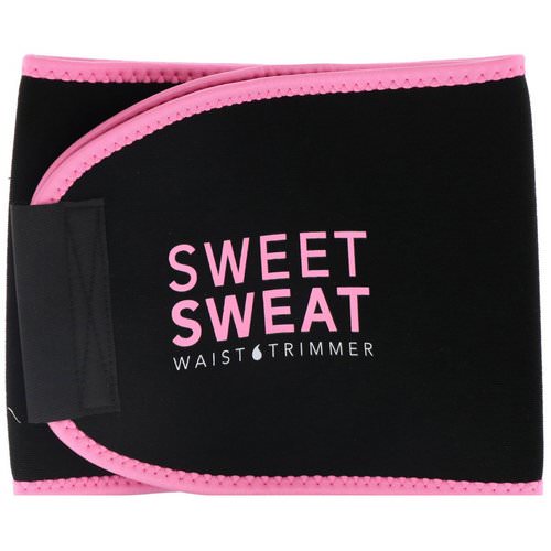 Sports Research, Sweet Sweat Waist Trimmer, Medium, Black & Pink, 1 Belt فوائد