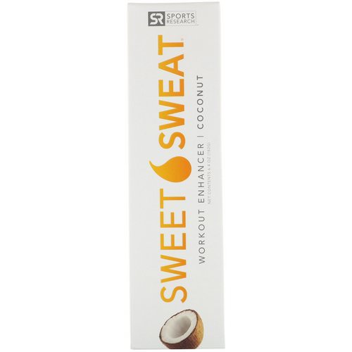 Sports Research, Sweet Sweat Workout Enchancer, Coconut, 6.4 oz (182 g) فوائد