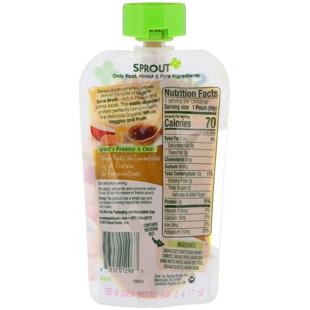Sprout Organic, Baby Food, Stage 2, Butternut Carrot & Apple, 3.5 oz (99 g):,جبات, هريس