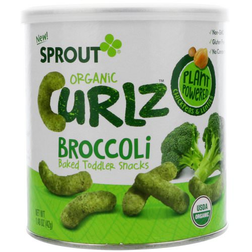 Sprout Organic, Curlz, Broccoli, 1.48 oz (42 g) فوائد