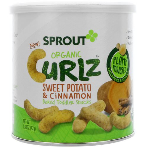 Sprout Organic, Curlz, Sweet Potato & Cinnamon, 1.48 oz (42 g) فوائد