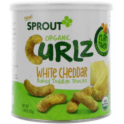Sprout Organic, Curlz, White Cheddar, 1.48 oz (42 g) فوائد