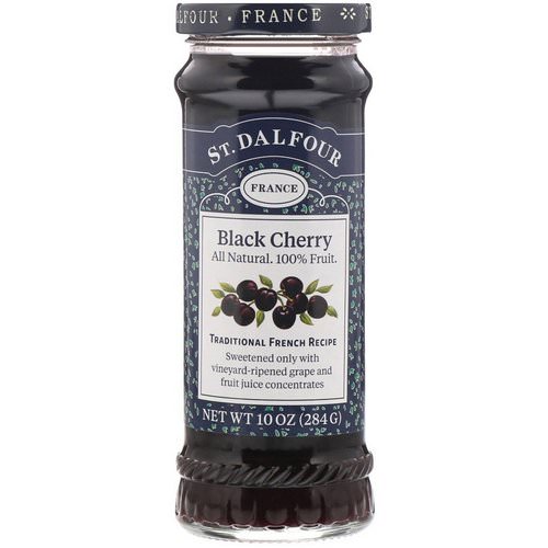 St. Dalfour, Black Cherry, Deluxe Black Cherry Spread, 10 oz (284 g) فوائد
