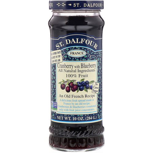 St. Dalfour, Cranberry with Blueberry Fruit Spread, 10 oz (284 g) فوائد