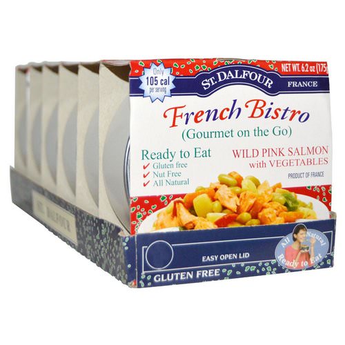 St. Dalfour, French Bistro, Wild Pink Salmon with Vegetables, 6 Pack, 6.2 oz (175 g) Each فوائد