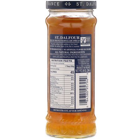 St. Dalfour, Orange Marmalade, Deluxe Orange Marmalade Spread, 10 oz (284 g):فر,ق الفاكهة, الحفاظ عليها