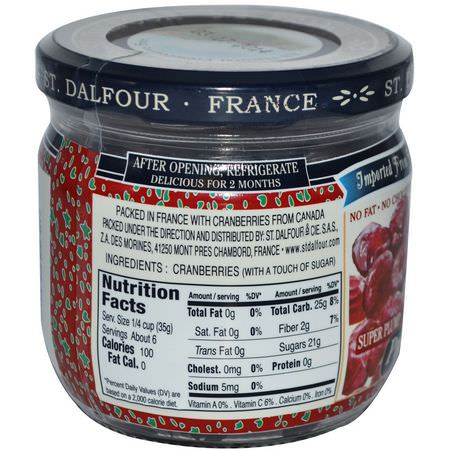 St. Dalfour, Super Plump Premium Cranberries, 7 oz (200 g):ت,ت بري, س,برف,د