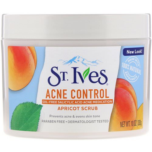 St. Ives, Acne Control Apricot Scrub, 10 oz (283 g) فوائد
