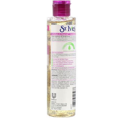 St. Ives, Exfoliate & Nourish, Coconut Oil Scrub, 4.23 fl oz (125 ml):الدعك, المقشرات