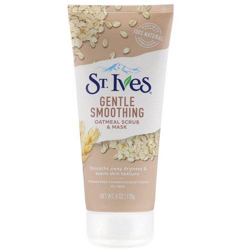 St. Ives, Gentle Smoothing Oatmeal Scrub & Mask, 6 oz (170 g) فوائد