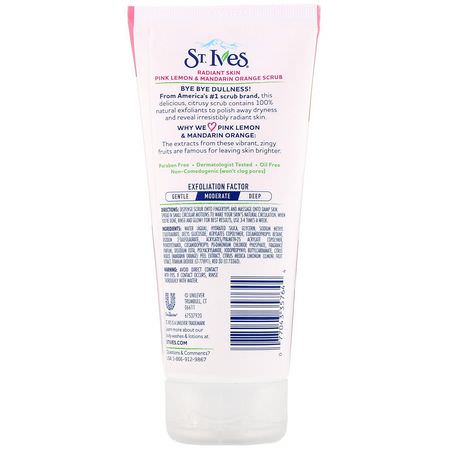 St. Ives, Radiant Skin, Pink Lemon & Mandarin Orange Scrub, 6 oz (170 g):الدعك, المقشرات