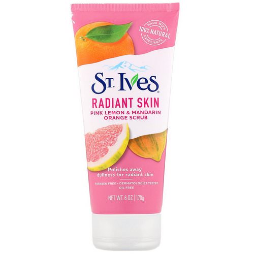St. Ives, Radiant Skin, Pink Lemon & Mandarin Orange Scrub, 6 oz (170 g) فوائد