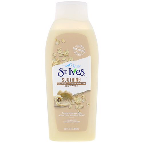 St. Ives, Soothing Body Wash, Oatmeal & Shea Butter, 24 fl oz (709 ml) فوائد