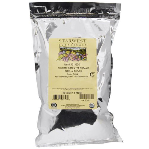 Starwest Botanicals, Organic Chunmee Green Tea, 1 lb (453.6 g) فوائد