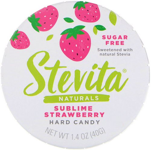 Stevita, Naturals, Sugar Free Hard Candy, Sublime Strawberry, 1.4 oz (40 g) فوائد