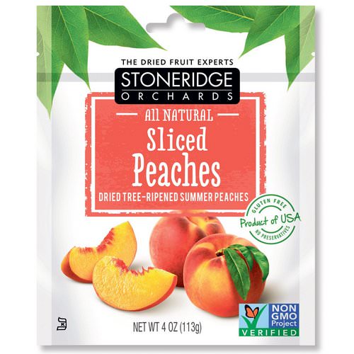Stoneridge Orchards, Sliced Peaches, Dried Tree-Ripened Summer Peaches, 4 oz (113 g) فوائد