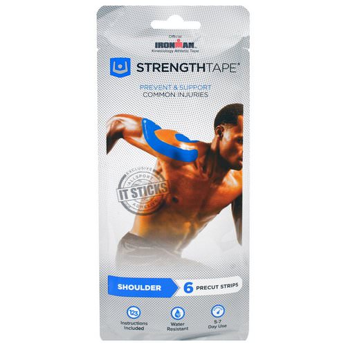 Strengthtape, Kinesiology Tape Kit, Shoulder, 6 Precut Strips فوائد
