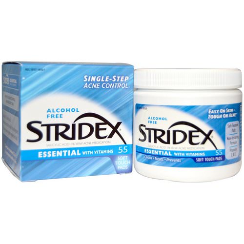 Stridex, Single-Step Acne Control, Alcohol Free, 55 Soft Touch Pads, 4.21 In Each فوائد