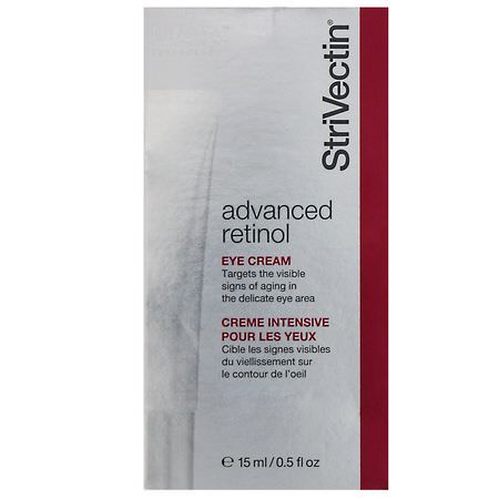 StriVectin, Advanced Retinol, Eye Cream, 0.5 fl oz (15 ml):العلاجات, كريم العين