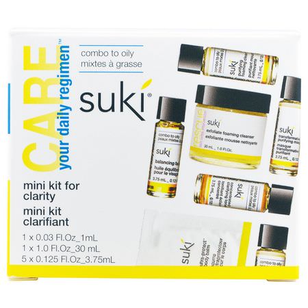 Suki, Care, Your Daily Regimen, Mini Kit for Clarity, 7 Piece Kit:مجم,عات الهدايا, الجمال