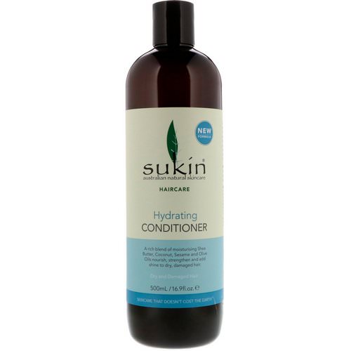 Sukin, Hydrating Conditioner, Dry and Damaged Hair, 16.9 fl oz (500 ml) فوائد