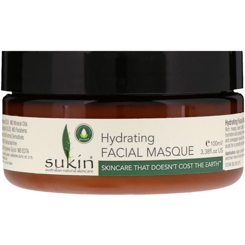 Sukin, Hydrating Facial Masque, 3.38 fl oz (100 ml) فوائد