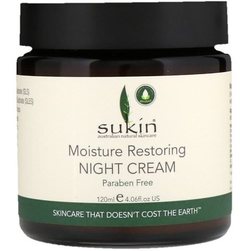 Sukin, Moisture Restoring Night Cream, 4.06 fl oz (120 ml) فوائد