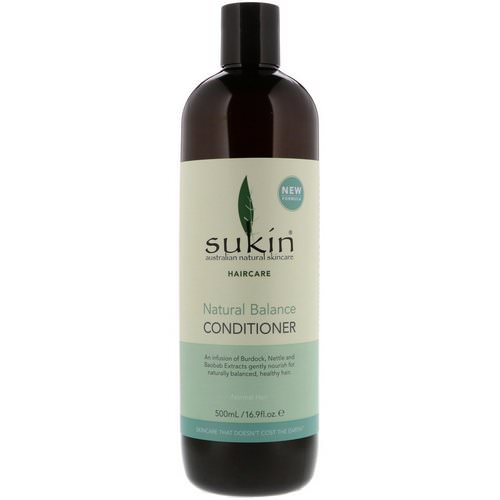 Sukin, Natural Balance Conditioner, Normal Hair, 16.9 fl oz (500 ml) فوائد