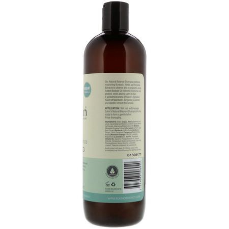 Sukin, Natural Balance Shampoo, Normal Hair, 16.9 fl oz (500 ml):شامب, العناية بالشعر