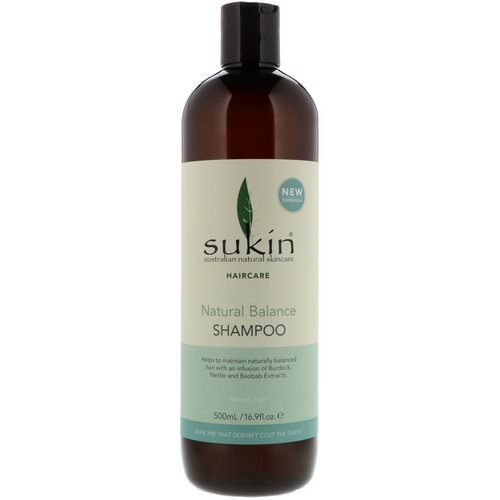 Sukin, Natural Balance Shampoo, Normal Hair, 16.9 fl oz (500 ml) فوائد