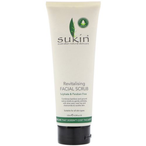 Sukin, Revitalising Facial Scrub, 4.23 fl oz (125 ml) فوائد