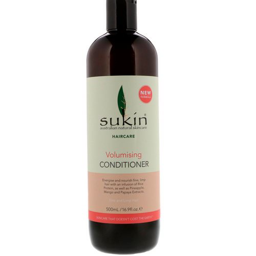 Sukin, Volumising Conditioner, Fine and Limp Hair, 16.9 fl oz (500 ml) فوائد