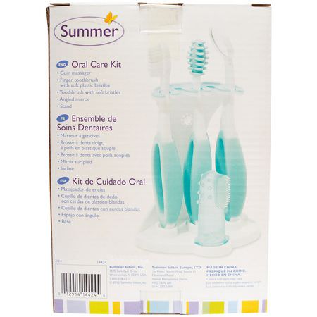 Summer Infant, Oral Care Kit, 5 Piece Kit:العناية بالفم, باث