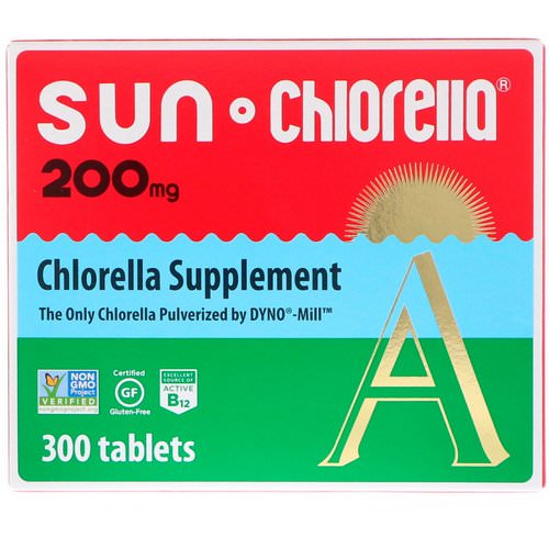 Sun Chlorella, A, 200 mg, 300 Tablets فوائد