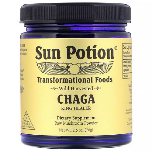 Sun Potion, Chaga Powder, Wild Harvested, 2.5 oz (70 g) فوائد