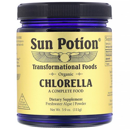 Sun Potion, Chlorella Powder, Organic, 3.9 oz (111 g) فوائد