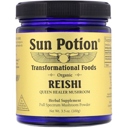 Sun Potion, Organic Reishi Powder, 3.5 oz (100 g) فوائد