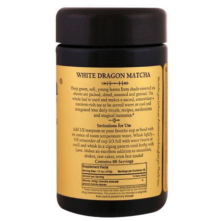 Sun Potion, White Dragon Matcha, Ceremonial Grade Green Tea Powder, 1.94 oz (55 g):الشاي الأخضر, شاي ماتشا