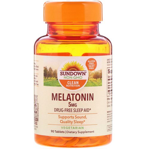 Sundown Naturals, Melatonin, 5 mg, 90 Tablets فوائد