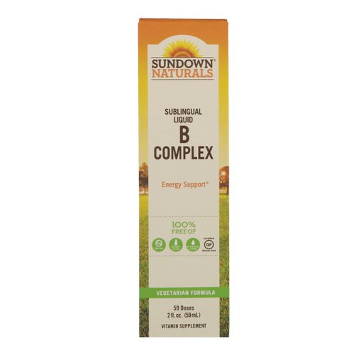 Sundown Naturals, Sublingual Liquid B Complex, 2 fl oz (59 ml) فوائد