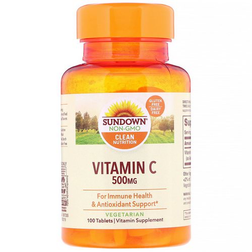 Sundown Naturals, Vitamin C, 500 mg, 100 Tablets فوائد