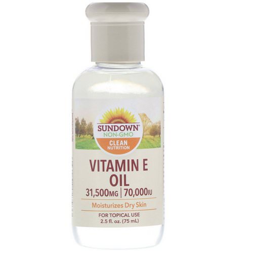 Sundown Naturals, Vitamin E Oil, 70,000 IU, 2.5 fl oz (75 ml) فوائد
