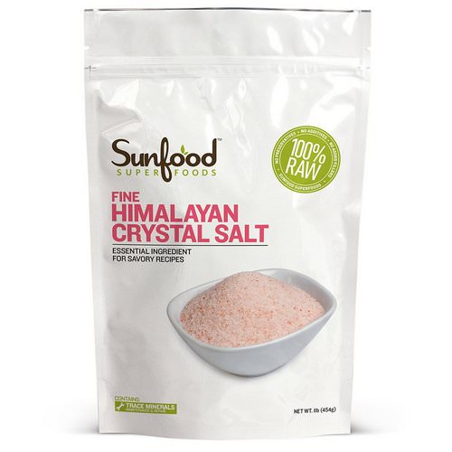 Sunfood, Fine Himalayan Crystal Salt, 1 lb (454 g) فوائد