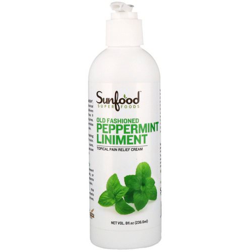 Sunfood, Old Fashioned Peppermint Liniment, 8 fl oz (236.6 ml) فوائد