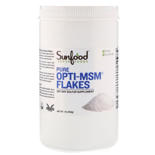 Sunfood, Pure Opti-MSM Flakes, 1 lb (454 g) فوائد