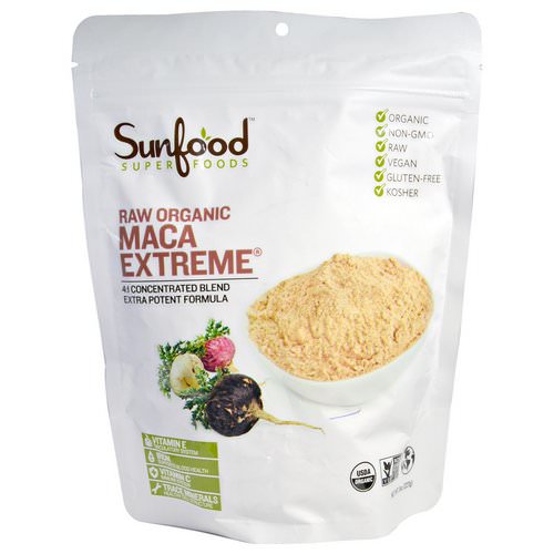 Sunfood, Raw Organic Maca Extreme, 8 oz (227 g) فوائد