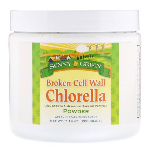 Sunny Green, Broken Cell Wall Chlorella, 7.14 oz (200 g) فوائد