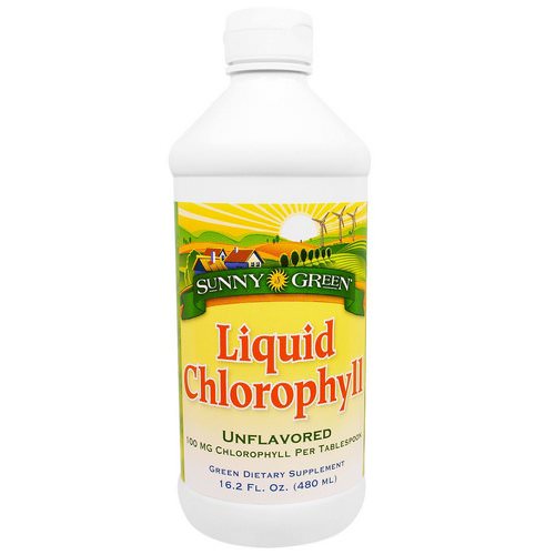 Sunny Green, Liquid Chlorophyll, Unflavored, 100 mg, 16.2 fl oz (480 ml) فوائد