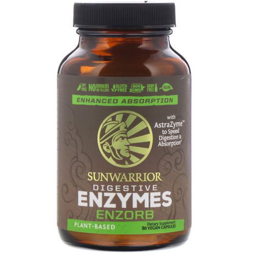 Sunwarrior, Enzorb Digestive Enzymes, 90 Vegan Capsules فوائد